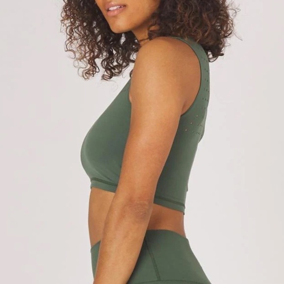 NWT GLYDER Mood Sports Bra Olive X-Small - Picture 3 of 10